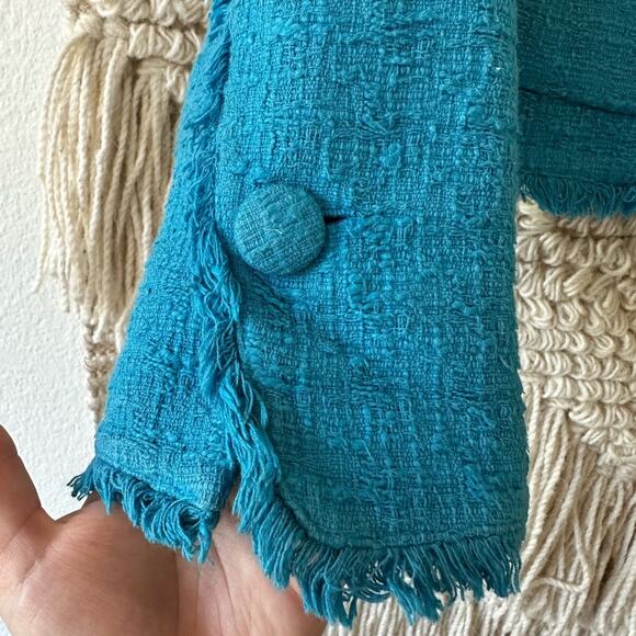 Proenza Schouler White Label Frayed Edge Cropped Jacket - Picture 7 of 11